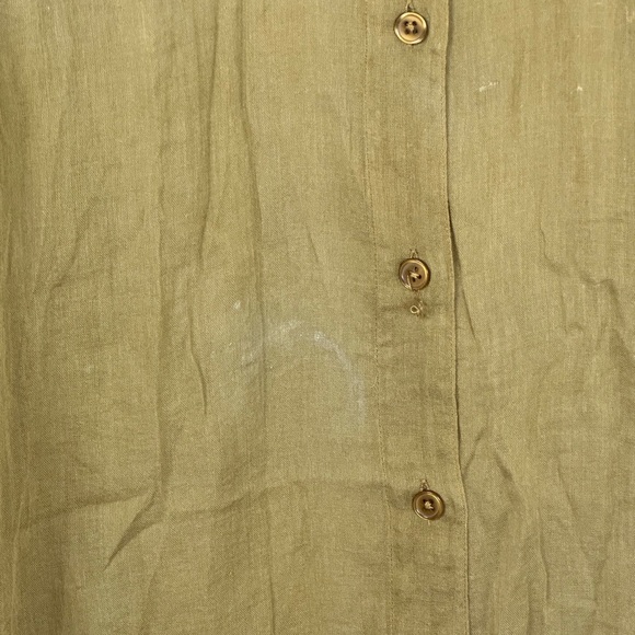 Mes Demoiselles Cotton Oversized Sheer Shirt – Olive Size 1 , FR 38/40 US 10 - Picture 9 of 9